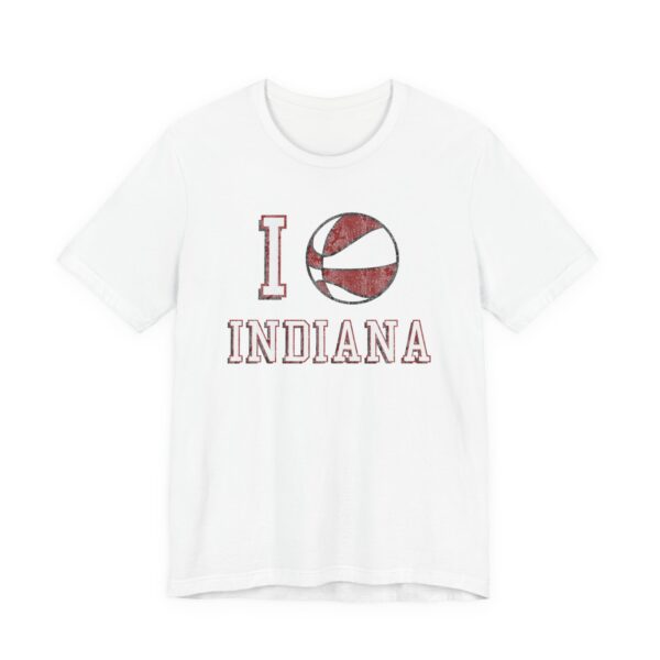 I Baketball Indiana T‑Shirt - White, 5XL
